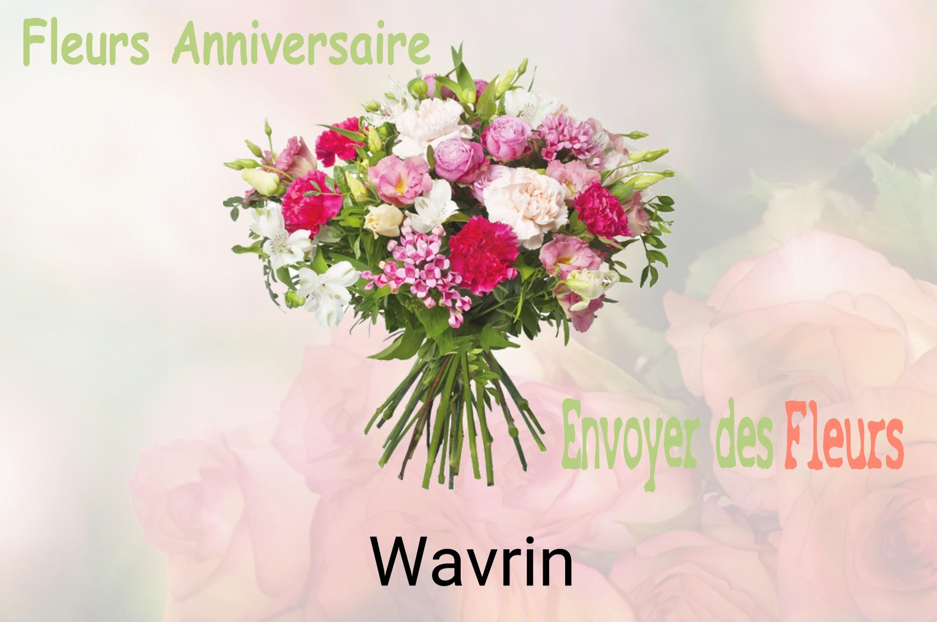 Bouquet de fleurs d’anniversaire livré à Wavrin